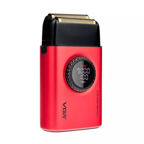 Електробритва шейвер подвійне лезо 7000-9000 RPM LED дисплей Red VGR V-377