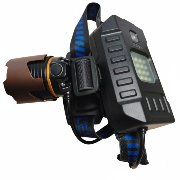 Ліхтар 3x18650 Type-C потужний zoom Box A49-TG