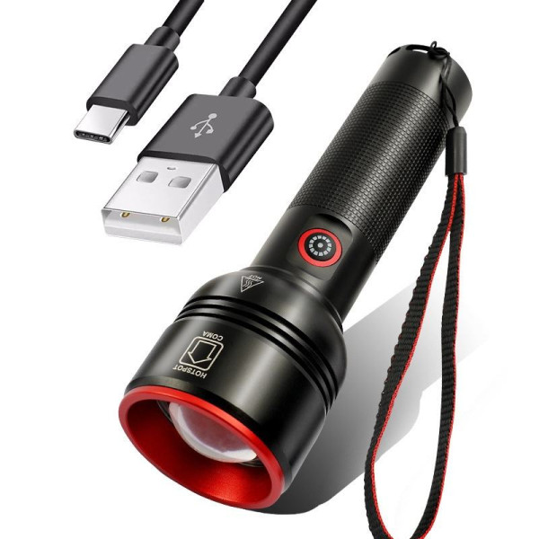 Ліхтар WS-5572-TG, 1x18650, ЗУ Type-C, zoom, Box