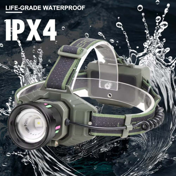 Ліхтар 2x18650 ЗУ Type-C IPX4 zoom Box 8098-TG