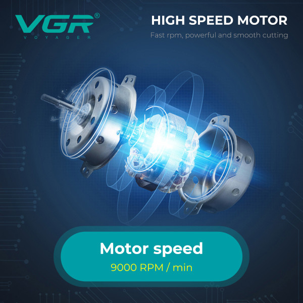 Електробритва шейвер подвійне лезо 2000 мАг 9000 RPM Green VGR V-307