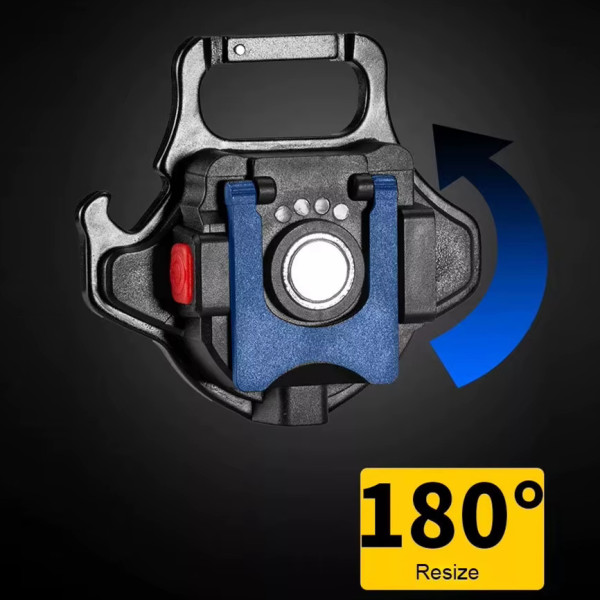 Ліхтар Li-Ion Type-C акумулятор магніт карабін MULTIFUNCTIONAL W5133-COB