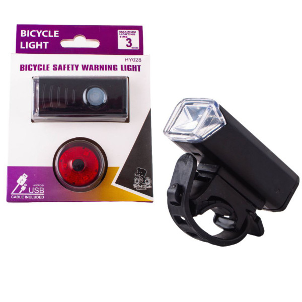 Велоліхтар стоп червоний Li-Ion акумулятор ЗУ microUSB Box BSK-1133-XPG-STOP-3SMD