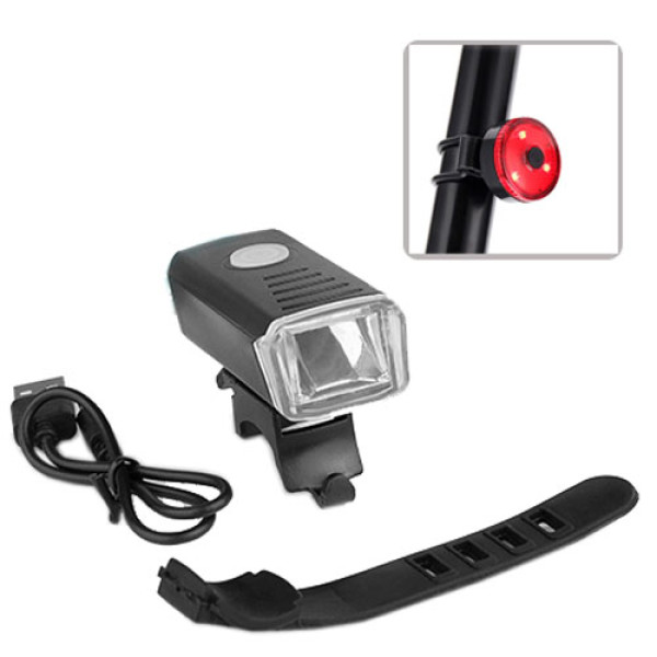 Велоліхтар стоп червоний Li-Ion акумулятор ЗУ microUSB Box BSK-1133-XPG-STOP-3SMD