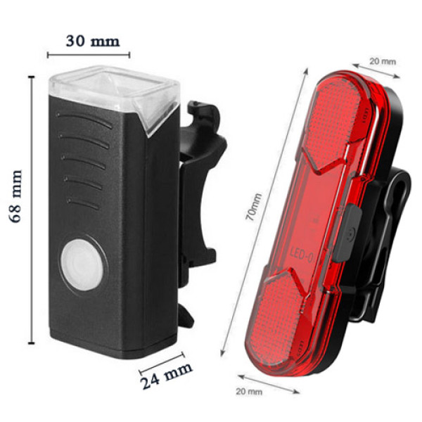 Велоліхтар стоп червоний Li-Ion акумулятор ЗУ microUSB Box BSK-HY027-XPG-STOP-5SMD