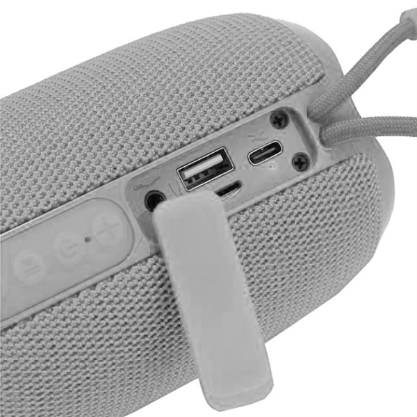 Bluetooth колонка радіо speakerphone RGB підсвічування сіре TG653