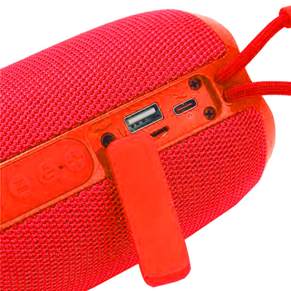 Bluetooth колонка радіо speakerphone RGB підсвічування червоне TG653