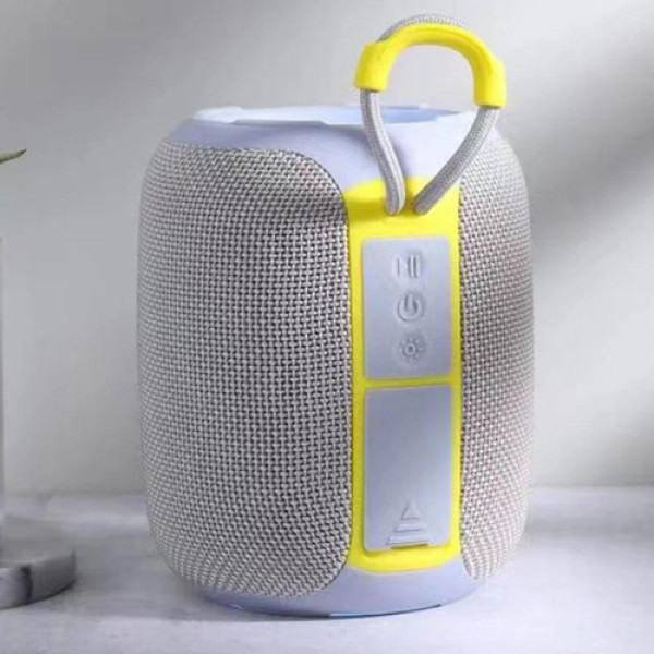 Bluetooth колонка радіо speakerphone RGB підсвічування сіре TG655