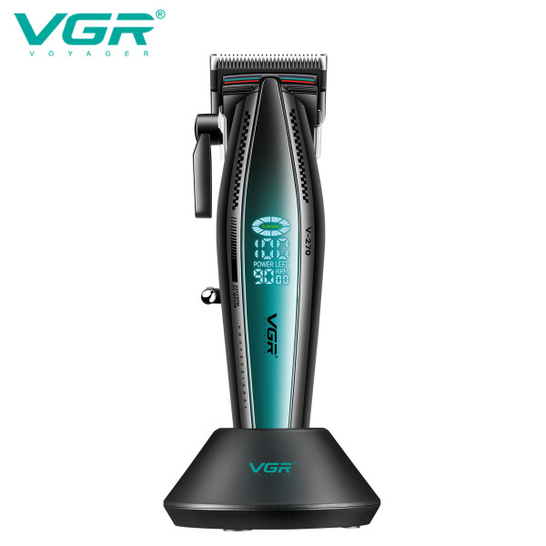 Машинка для стрижки акумуляторна VECTOR MOTOR 8000-11000 RPM 6 насадок LED дисплей VGR V-271