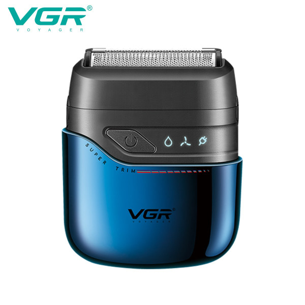 Электробритва VGR V-364 BLUE шейвер, двойное лезвие, IPX7
