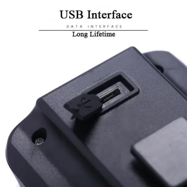 Велоліхтар з автоматичним покажчиком поворотів червоний жовтий лазер водонепроникний ЗУ microUSB Li-Ion акумулятор AQY-0100