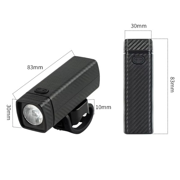 Велофонарь CYGM-256-LED, 50LUM, IP33, Li-Ion аккумулятор, ЗУ Type-C