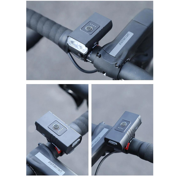 Велофонарь 804-2T6, waterproof, Li-Ion аккум., ЗУ Type-C