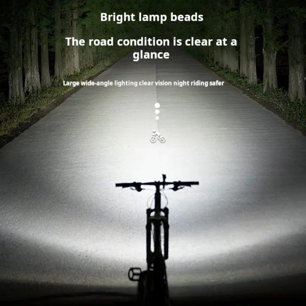 Велоліхтар індикація заряду водонепроникний Li-Ion акумулятор ЗУ Type-C BL-2024-4-XPG