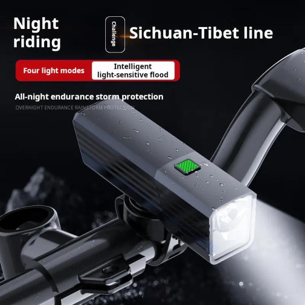 Велоліхтар індикація заряду водонепроникний Li-Ion акумулятор ЗУ Type-C BL-2024-4-XPG