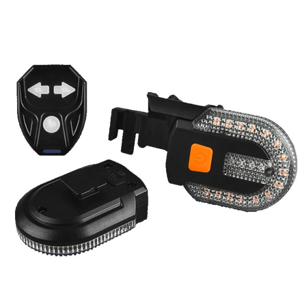 Велоліхтар стоп жовтий Li-Ion акумулятор із покажчиком поворотів ЗУ microUSB Box FY-1825