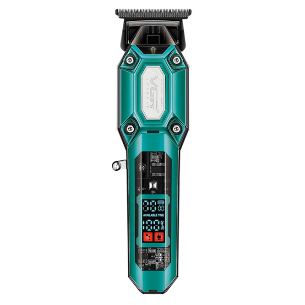 Тример акумуляторний 4 насадки LED дисплей зелений 7000 RPM VGR V-900