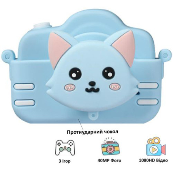 Дитячий фотоапарат Blue A3S