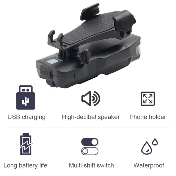 Фара ліхтар із сигналом та тримачем телефону 5 режимів BG-1951-HJ-068