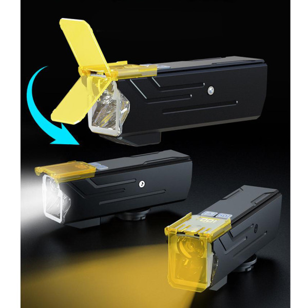 Велофара потужна 800LM Li-Ion акумулятор ЗУ Type-C індикація заряду Q03L