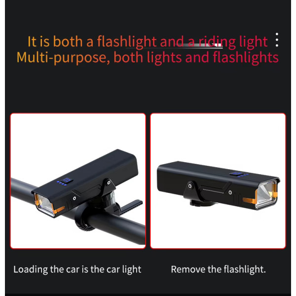 Велофара 310LM Li-Ion акумулятор ЗУ Type-C індикація заряду Q06