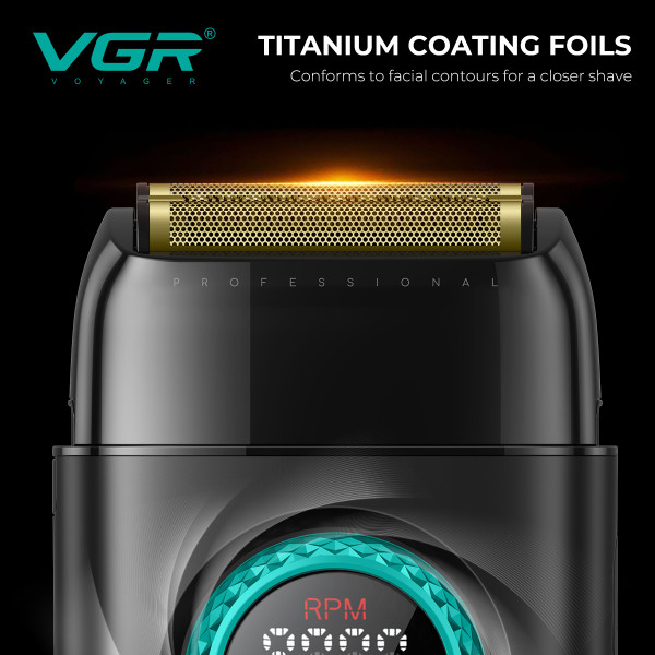 Комплект для стрижки 3 в 1 машинка триммер та електробритва VGR STEPLERSS PRO 3 IN 1 Black