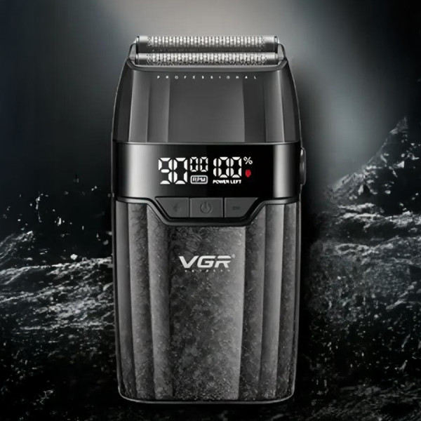 Електробритва шейвер подвійне лезо 9000 RPM LED дисплей VGR V-640S