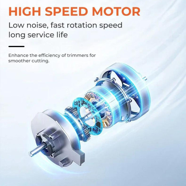 Тример акумуляторний 3 насадки LED дисплей 9000 RPM VGR V-889T