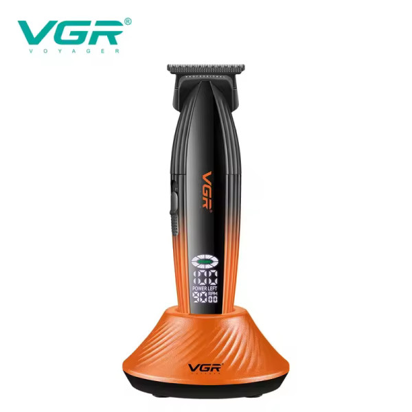 Тример акумуляторний 3 насадки LED дисплей 9000 RPM VGR V-889T