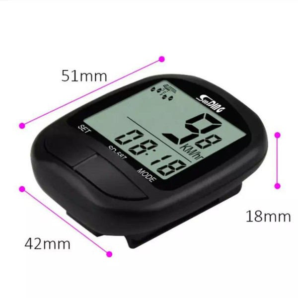 Велоспідометр 15 функцій з виносною кнопкою SD-587