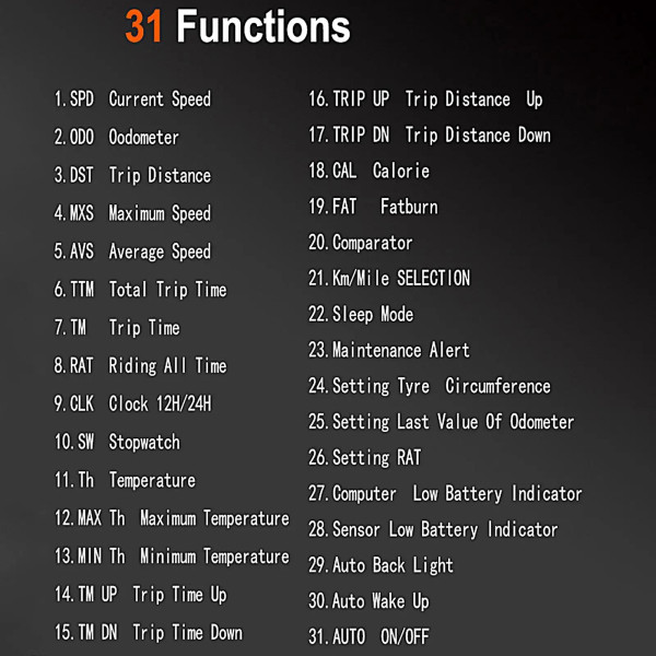 Велоспідометр підсвічування дисплея 17 функцій SD-576B