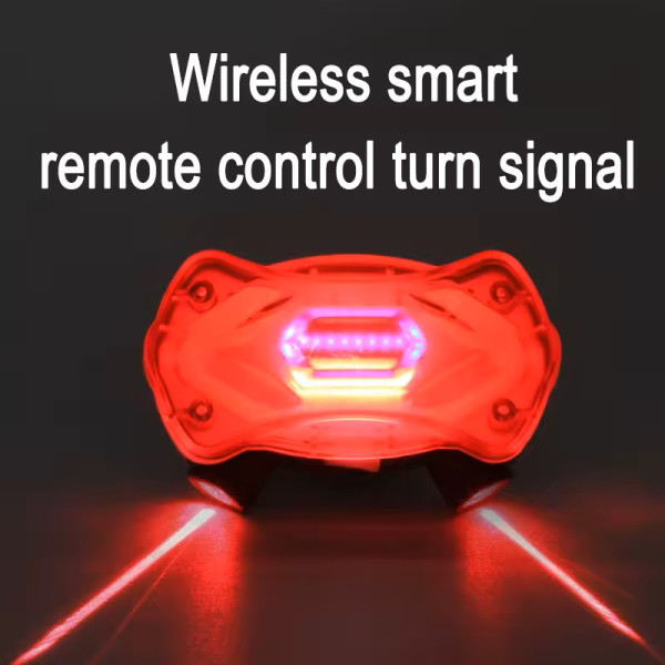 Велоліхтар стоп червоний синій сирена 2 лазери з покажчиком поворотів KXK-03