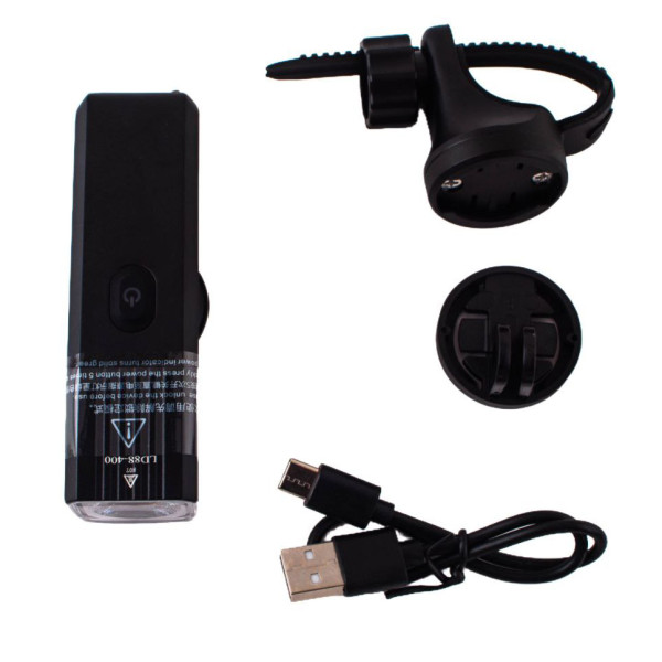 Велофара потужна 400LM 2000mAh водонепроникне блокування від дітей Li-Ion акумулятор ЗУ Type-C LEADBIKE LD88-OSRAM