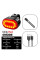 Велокомплект ZH-078-2LED ліхтар + STOP-14SMD, waterproof, Li-Ion акумулятор, ЗУ Type-C