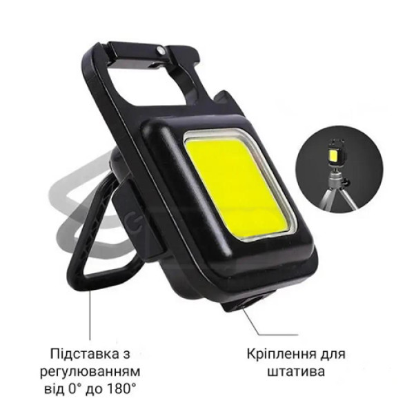 Ліхтар MULTIFUNCTIONAL BL-J031-COB , Li-Ion акумулятор, магніт, карабін, відкривалка, ЗУ Type-C
