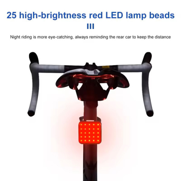 Велоліхтар водонепроникний Li-Ion акумулятор ЗУ Type-C MY-2107-25LED