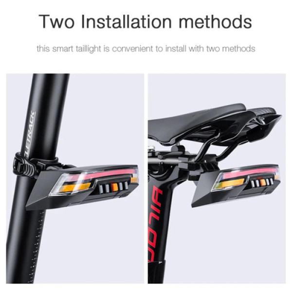 Велоліхтар із зазначенням поворотів червоний жовтий водонепроникний ЗУ Type-C Li-Ion акумулятор пульт керування 0118-A9