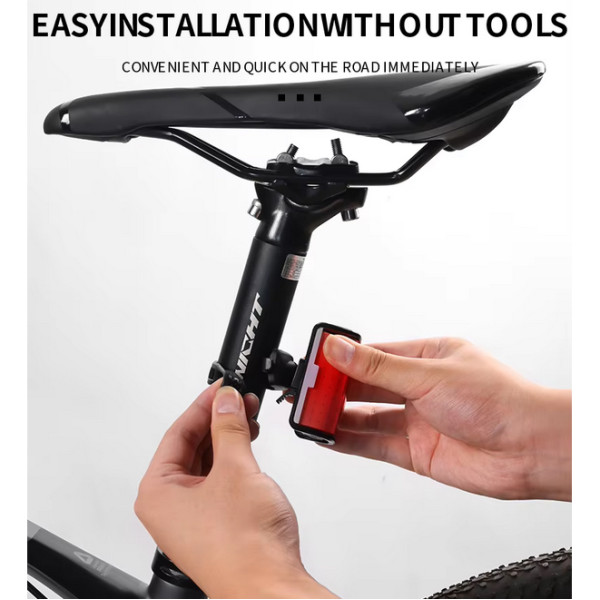 Велоліхтар білий червоний зігнутий Li-Ion акумулятор ЗУ Type-C WQB-514-COB