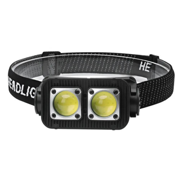 Ліхтар налобний K372-2COB(white+red), Motion Sensor, Li-Ion акумулятор, індикація заряду, ЗУ Type-C, Box
