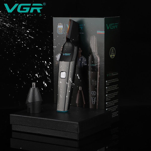 Тример 2 в 1 для носа та волосся акумуляторний IPX5 VGR V-603