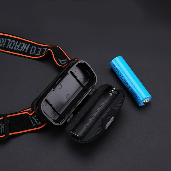 Ліхтар налобний KX-215-LED+2COB, 1x18650, ЗУ Type-C, Box