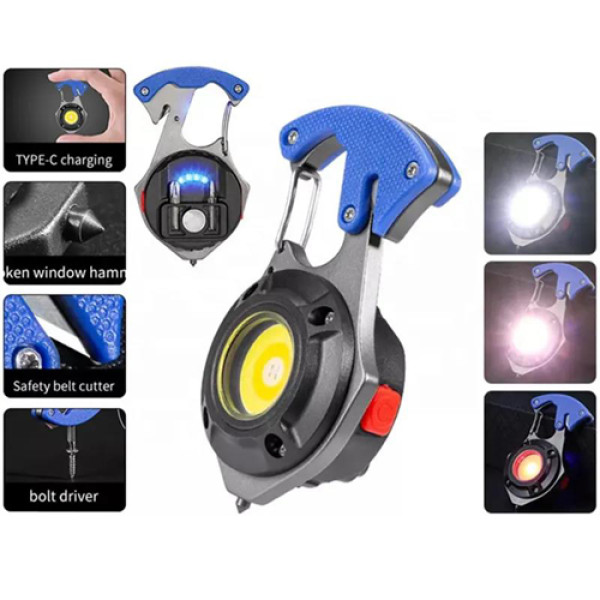 Ліхтар Li-Ion акум Type-C мультитул магніт карабін викрутка MULTIFUNCTIONAL W5143-COB