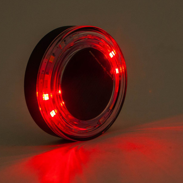 Велоліхтар сонячна батарея водонепроникний Li-Ion акумулятор ЗУ Type-C HYD-085-SMD-RGB