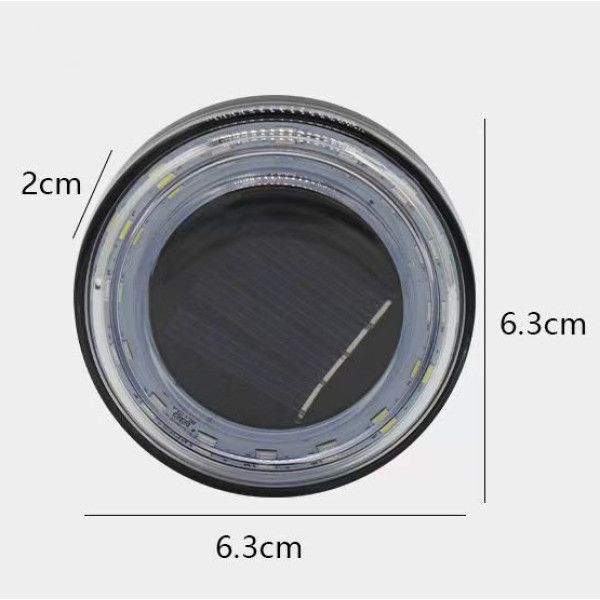 Велоліхтар сонячна батарея водонепроникний Li-Ion акумулятор ЗУ Type-C HYD-085-SMD-RGB