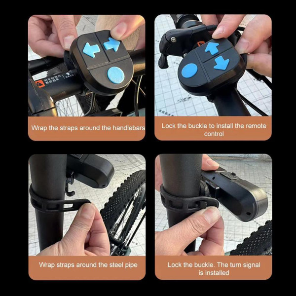 Велоліхтар стоп червоний жовтий із сигналом повороту ЗУ Type-C Li-Ion акумулятор CYGM-2229