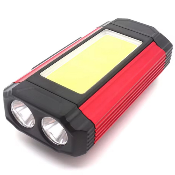 Ліхтар металевий ЗУ Type-C вбудований акумулятор магніт велокріплення 501-2XPE-COB