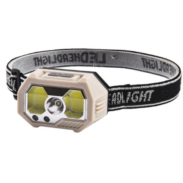 Ліхтар налобний SH-S31-XPE+COB(white+red), Motion Sensor, вбудований акумулятор, ЗУ Type-C, Box