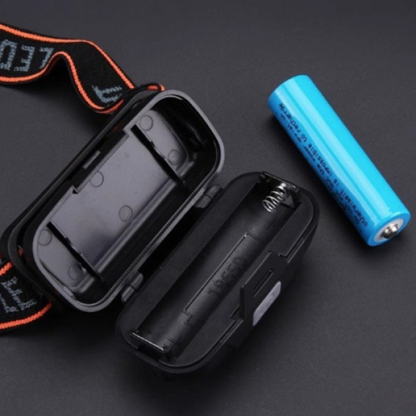 Ліхтар налобний KX-302-LED+2COB, 1x18650, ЗП Type-C, Box