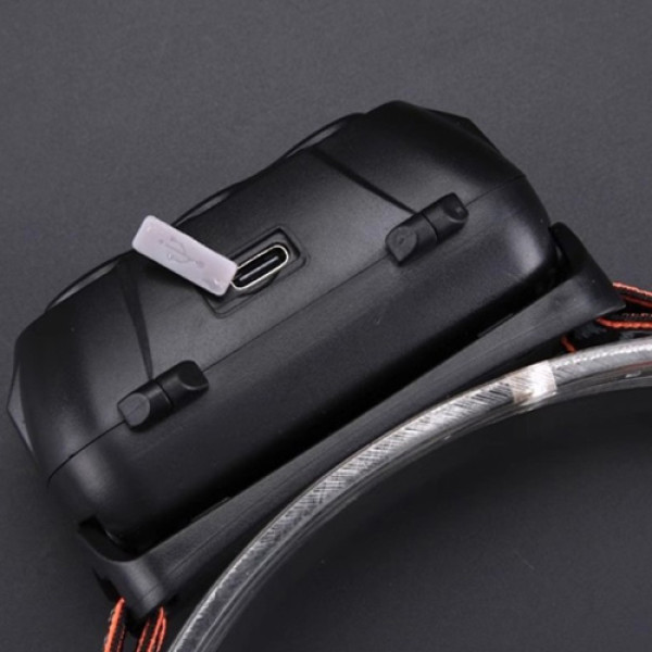 Ліхтар налобний KX-302-LED+2COB, 1x18650, ЗП Type-C, Box