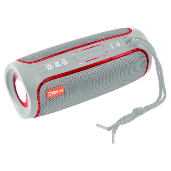 Bluetooth колонка радіо speakerphone RGB підсвічування сіре TG288